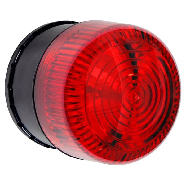Siren module with strobe and siren for escalation alerts.